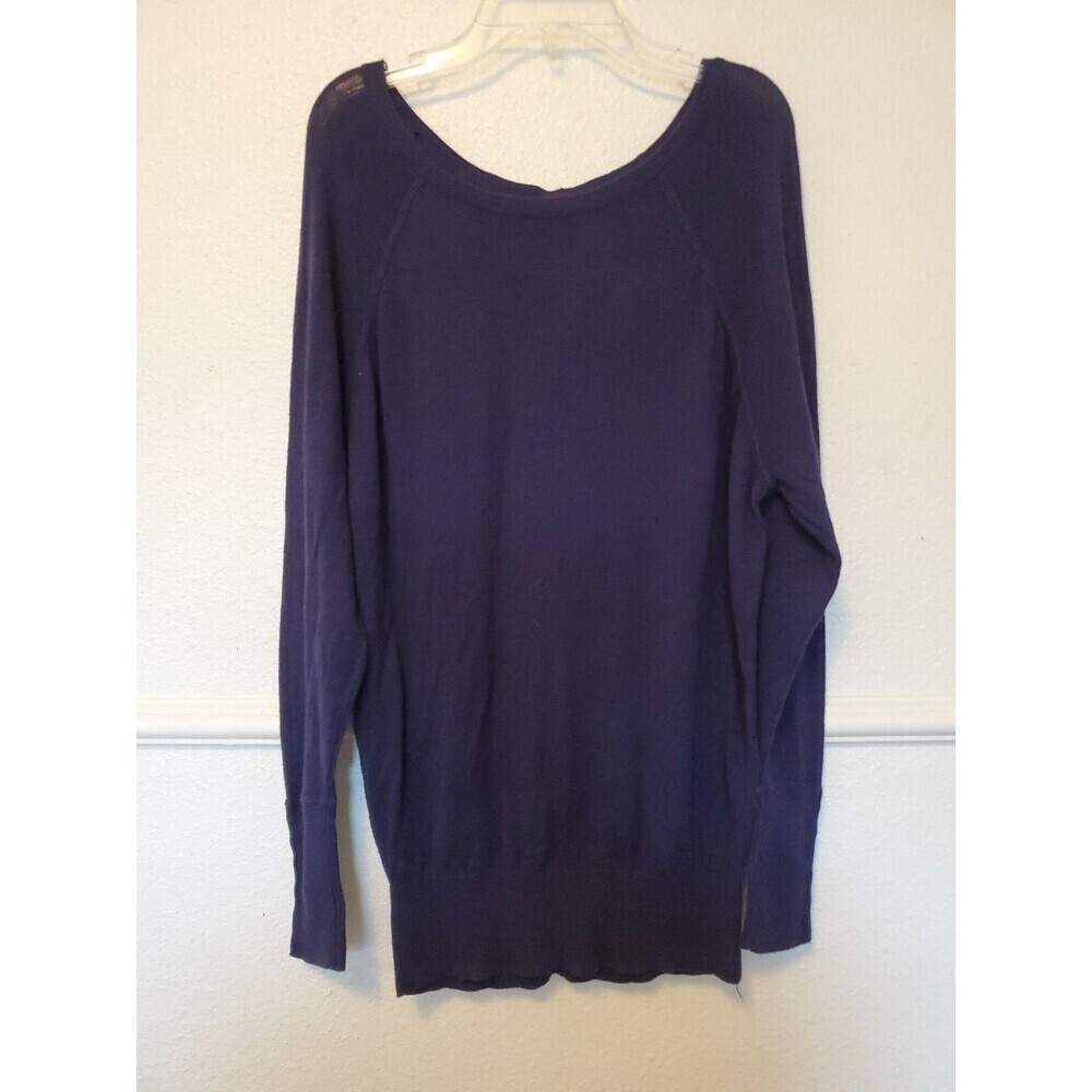 If It Were Me Women’s M Long Sleeve Boat Neck Knit Top Brass Buttons at the back - Picture 2 of 11